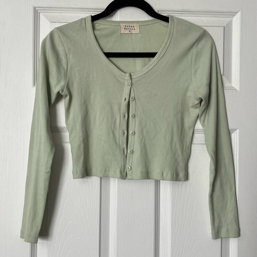 Urban Nation Ribbed Top - Size S